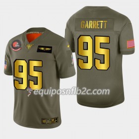 Camiseta Hombre NFL Cleveland Browns Myles Garrett 95 Nike 2019 Salute to Service 100th